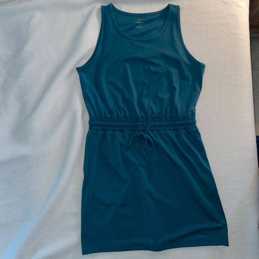 Lou & Gray Blue Sleeveless Sheath Mini Dress, Swim Coverup